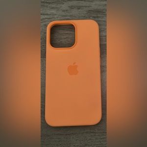 iPhone 13 Pro apple silicone case color tangerine